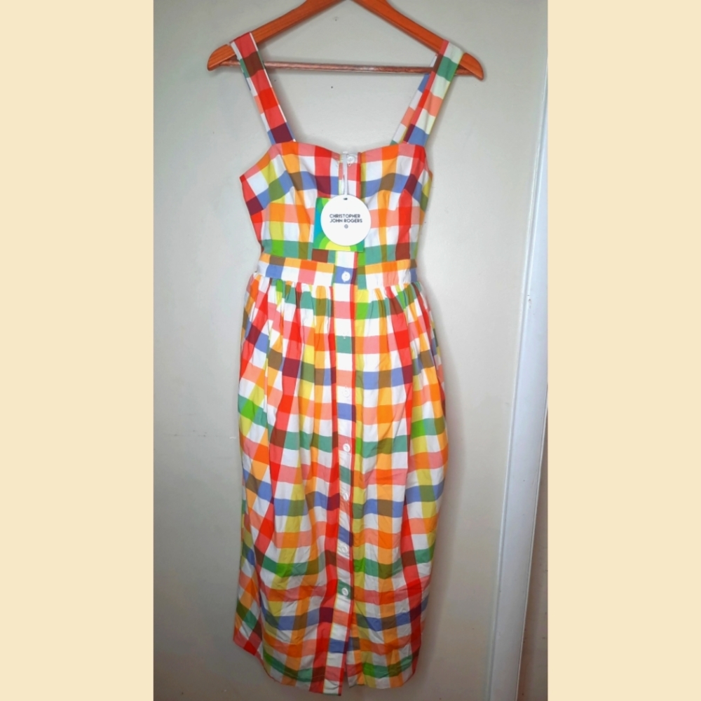 Christopher Rogers Target Colorful Checker Dress 0